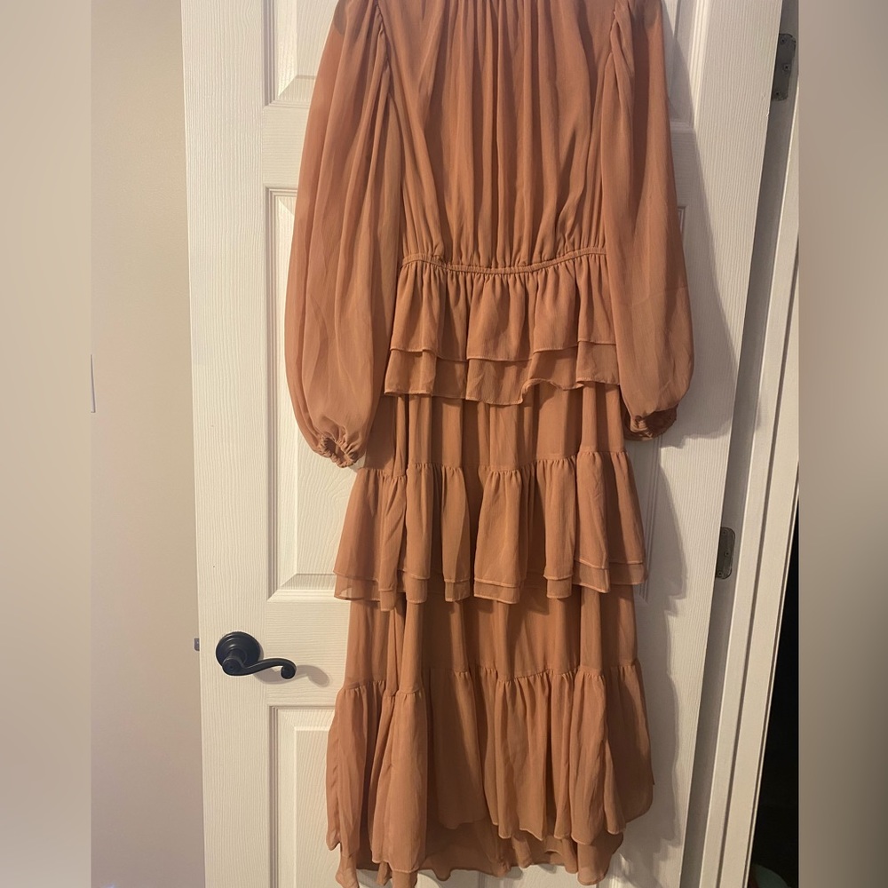 Chiffon maxi dress h&m